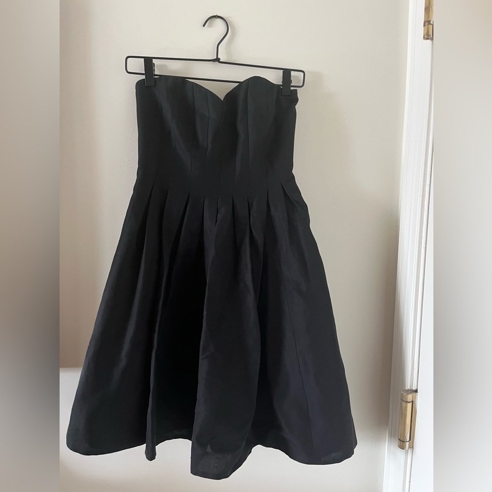 J.Crew Black Strapless Cocktail Dress